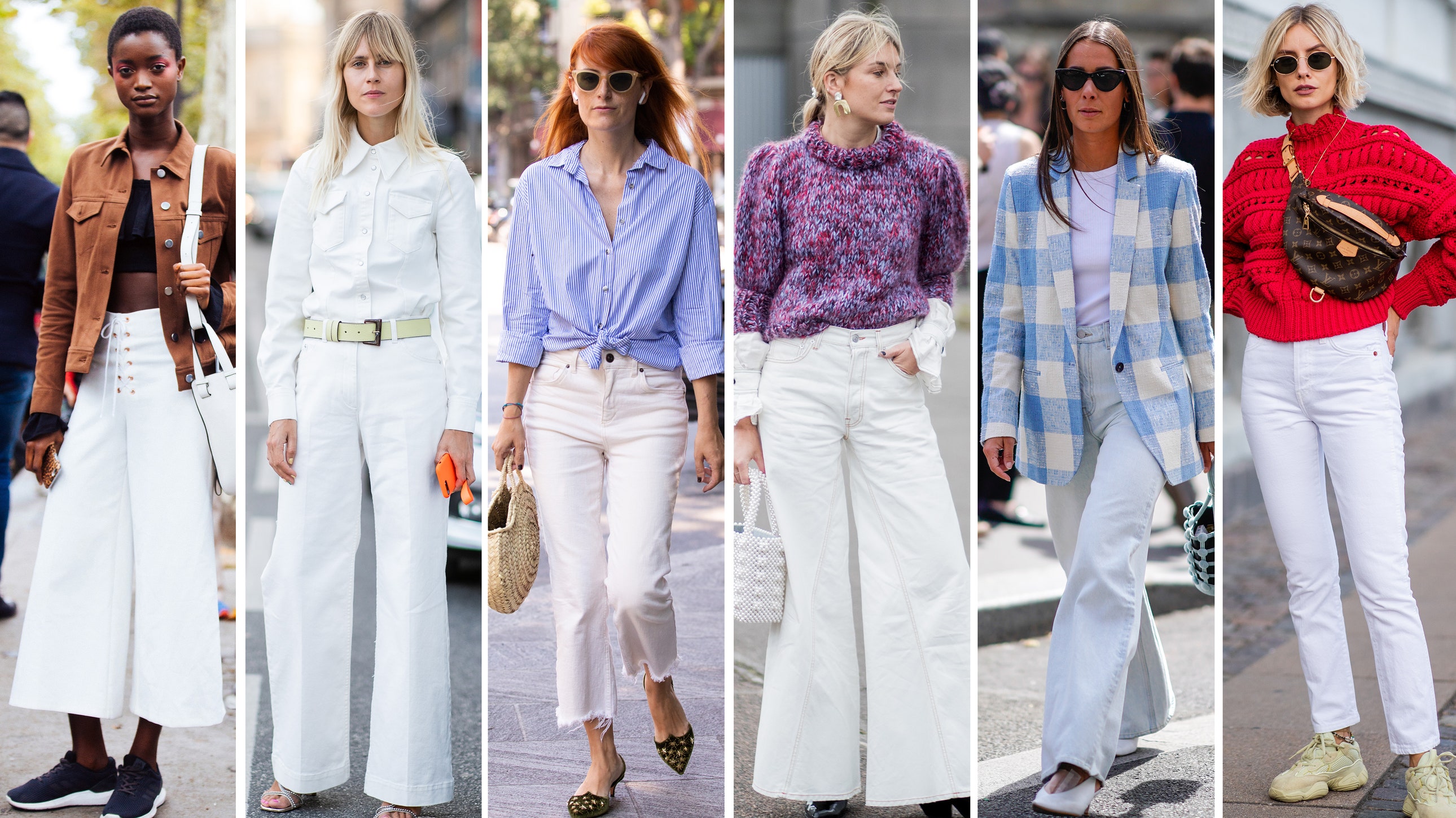Как носить белые брюки и джинсы — FURFUR